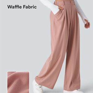 Halara Waffle Pants (wide-leg)